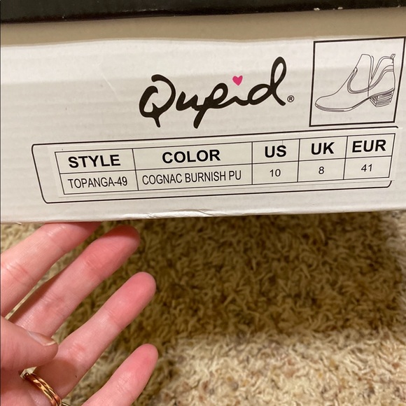 Qupid Ankle Boots (Pink Lily) - Picture 8 of 9